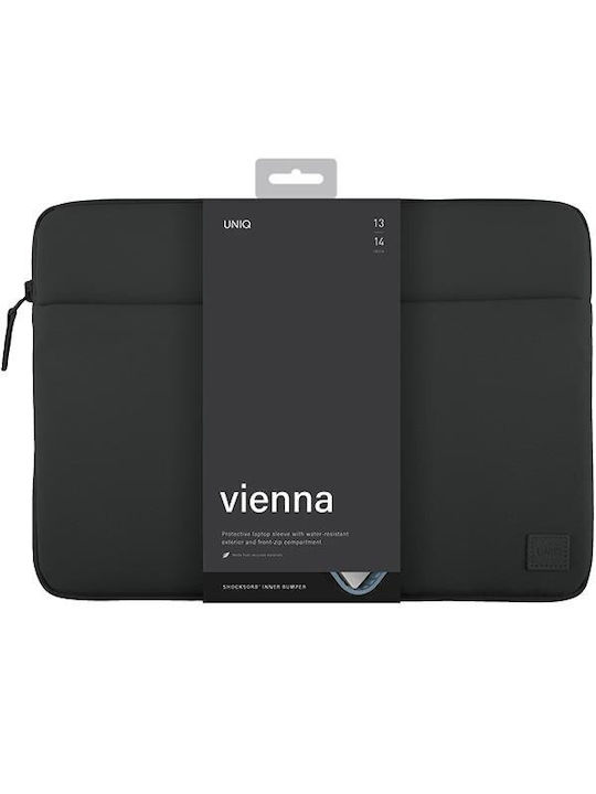 Uniq Αδιάβροχη Θήκη για Laptop 14" σε Μαύρο χρώμα UNIQ-VIENNA(14)-MNBLACK