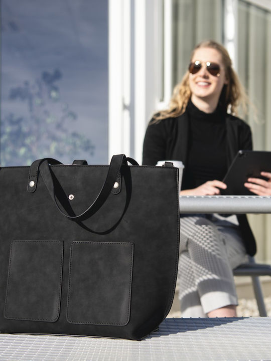 HAMA Classy Geantă De umăr / de mână pentru laptop 14.1" în culoarea Negru