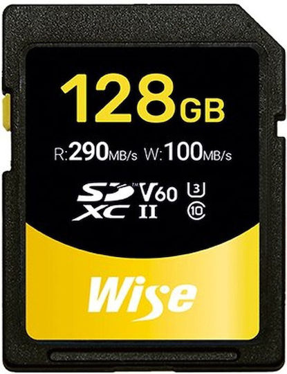 Wise Advanced SDXC 128GB Class 10 U3 V60 UHS-II