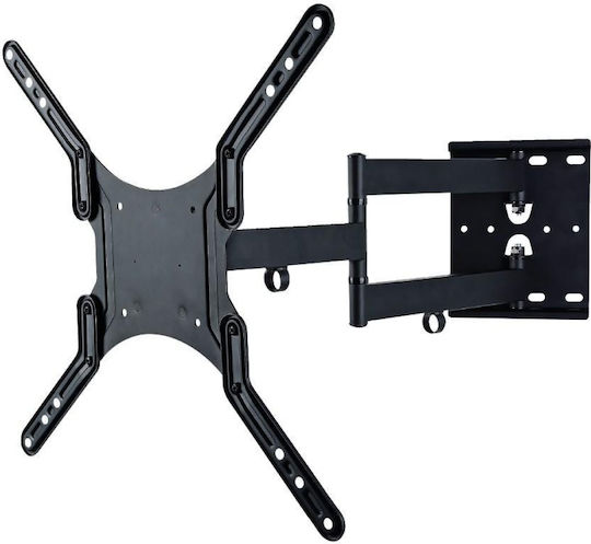 Techly ICA-PLB 136M Wall TV Mount with Arm up to 55" and 45kg Black