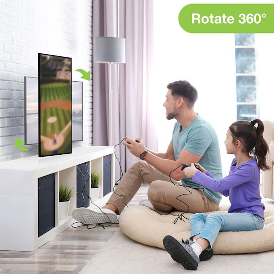 Techly ICA-PLB 136M Wall TV Mount with Arm up to 55" and 45kg Black