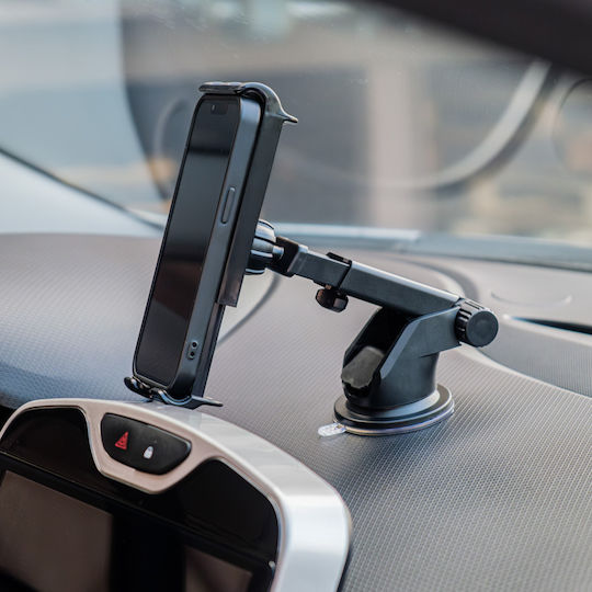 Cartech Auto Handyhalterung mit verstellbaren Haken Schwarz