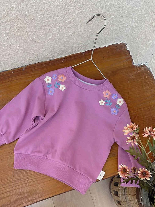 Angelbox Kids Blouse Long Sleeve Purple