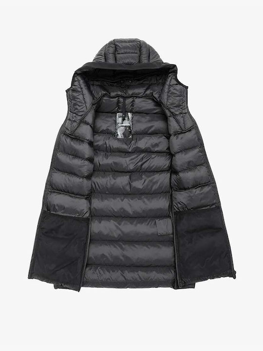 Krakatau Herren Winter Jacke Lässig Schwarz