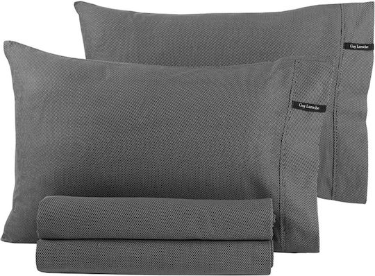 Guy Laroche Παπλωματοθήκη Βαμβακοσατέν Υπέρδιπλη 255x245 Minimal Black & White