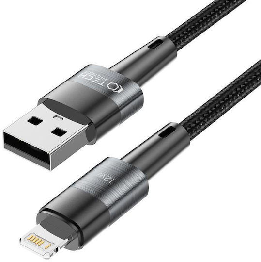Tech-Protect Ultraboost Braided USB-A to Lightning Cable Γκρι 0.25m