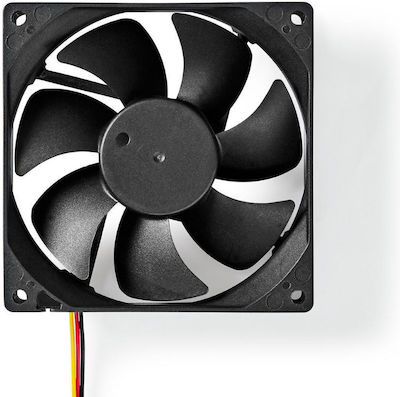 Nedis DCFAN9225BK Case Fan 92mm με Σύνδεση 3-Pin