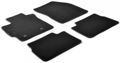 Lampa Set of Front and Rear Mats 4pcs from Carpet for Toyota RAV 4 Black