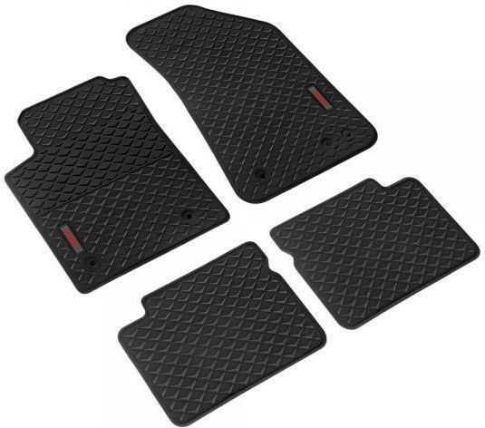 Lampa Set of Front and Rear Mats 4pcs for Fiat Bravo Lancia Delta 2007-2015 Black