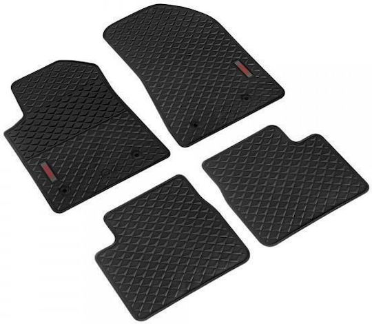 Lampa Set of Front and Rear Mats 4pcs for Alfa Romeo Giulietta 2010-2021 Black