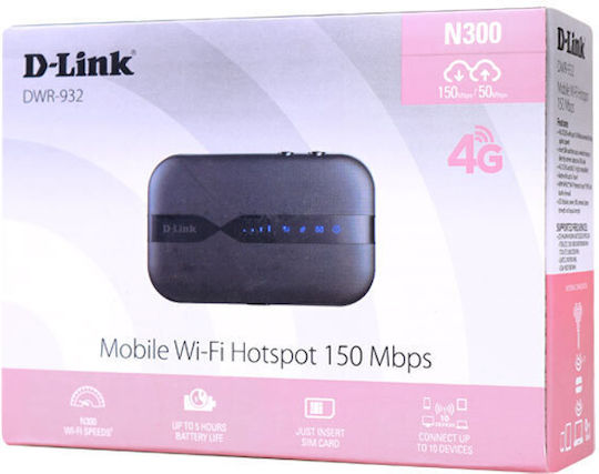 D-Link DWR-932 (old) Ασύρματο 4G Φορητό Hotspot Wi‑Fi 4