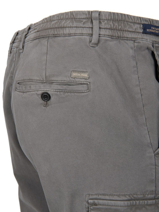 Paul & Shark Men's Trousers Cargo in Regular Fit Gray