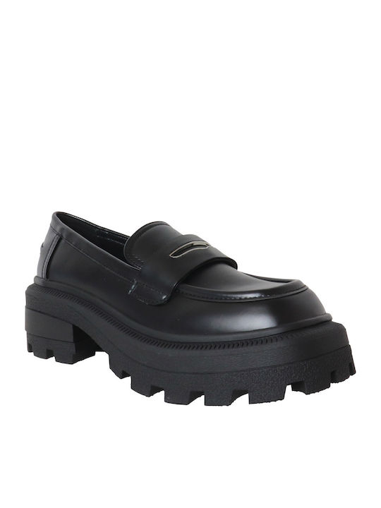 Buffalo Nabu Women's Loafers in Black Color