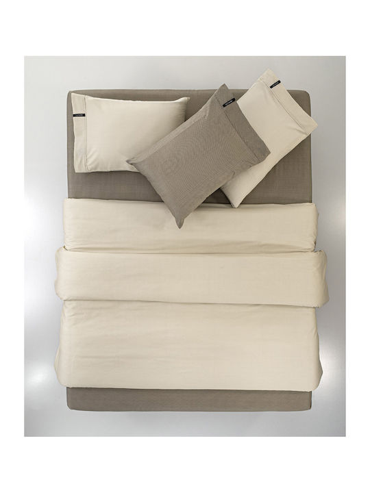 Guy Laroche Bettbezug Baumwollsatin Über-Doppelbett 225x245 Minimal Natural