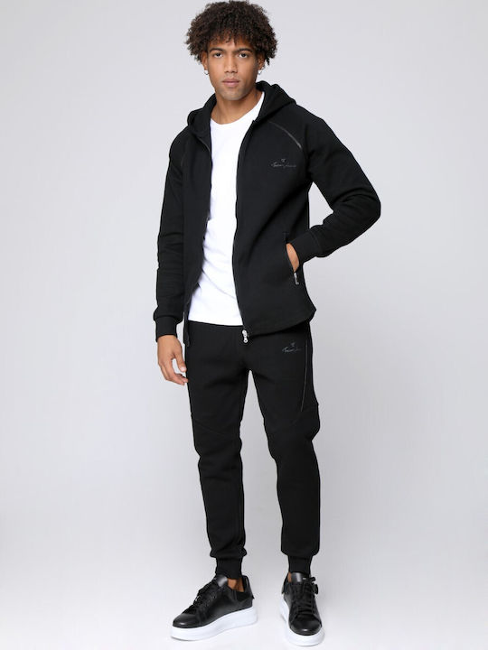 Tresor Men's Hooded Cardigan Black