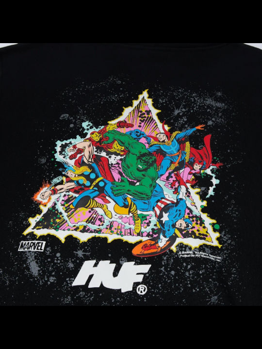 Cosmic Assemblage Sweatshirt mit Kapuze Schwarz