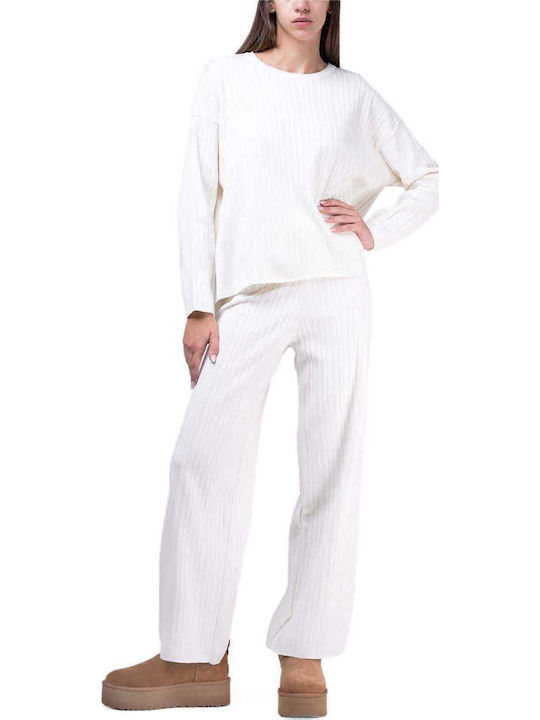 Damen Stoff Hose Beige