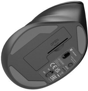 Natec NMY-2048 Ασύρματο Εργονομικό Bluetooth Vertical Ποντίκι Μαύρο