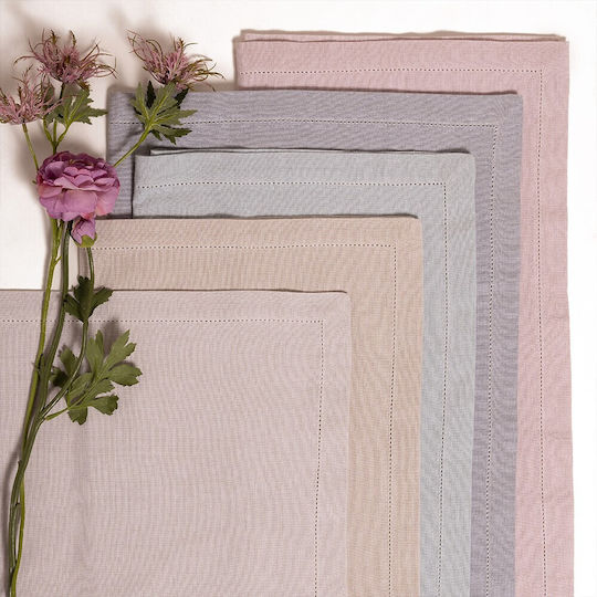 Melinen Tablecloth Cotton Luise Aqua 150x190cm