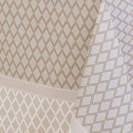 Melinen Tablecloth Cotton Anouk Beige 140x240cm