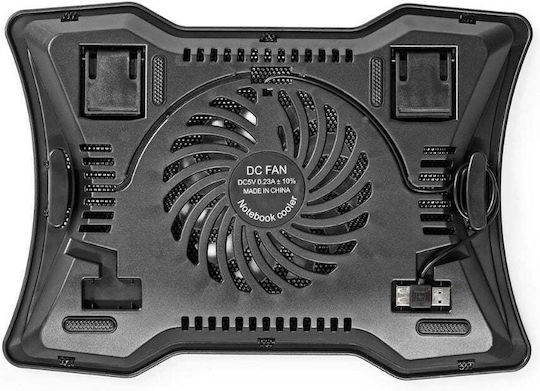 Nedis Pad De Răcire Pentru Laptop Până La 17" Cu 1 Ventilator Și Iluminare NBCR101BK