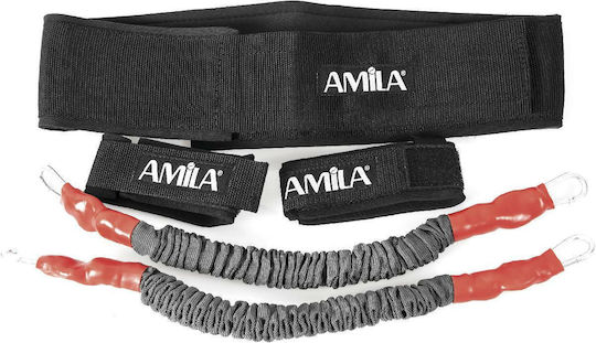 AMILA High Jumping Exerciser Σωληνωτά Λάστιχα Γυμναστικής Σετ 2τμχ Πολύχρωμα 0.455m