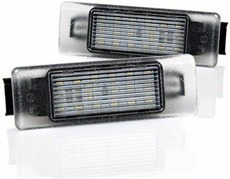 License Plate Lights for Citroen Berlingo / C3 / C4 / C4 Picasso / C5 / C6 / Saxo / Xsara Peugeot 206 / 207 / 306 / 307 / 308 / 406 / 407 / 5008 / Partner 2pcs