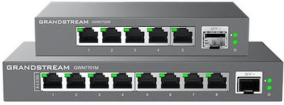 Grandstream Unmanaged L2 Switch with 5 Gigabit (1Gbps) Ethernet Ports and 1 SFP Port