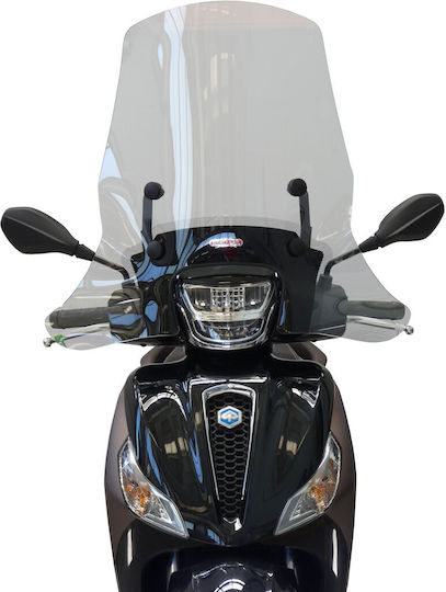 Fabbri Motorcycle Windshield & Windscreen Transparent Visor for Piaggio Medley 125 / Medley 150 3340/E-X