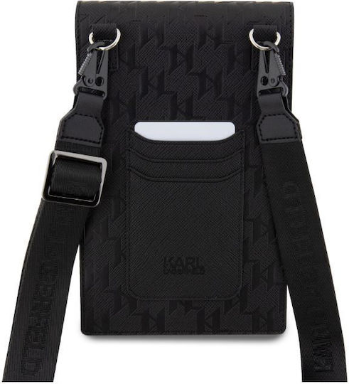 Karl Lagerfeld Monogram Saffiano Choupette Pliculeț Negru KLWBSAKHPCK
