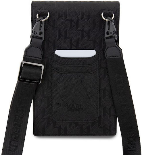 Karl Lagerfeld Saffiano Beutel Schwarz KLWBSAKHPKK