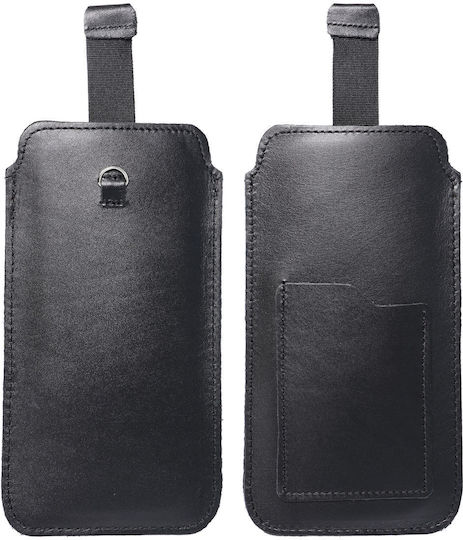 Forcell Royal Leather Beutel bis 6.7" Schwarz
