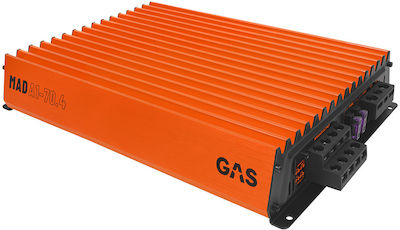 Gas Audio Power Car Audio Amplifier A1-70.4 4 Channels (A/B Class)