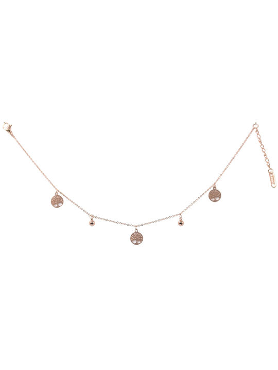 Tree of life leg chain 316L steel 316L rose-gold