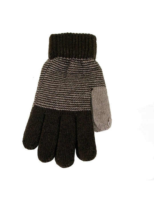 Men's Beltipo acrylic gloves brown