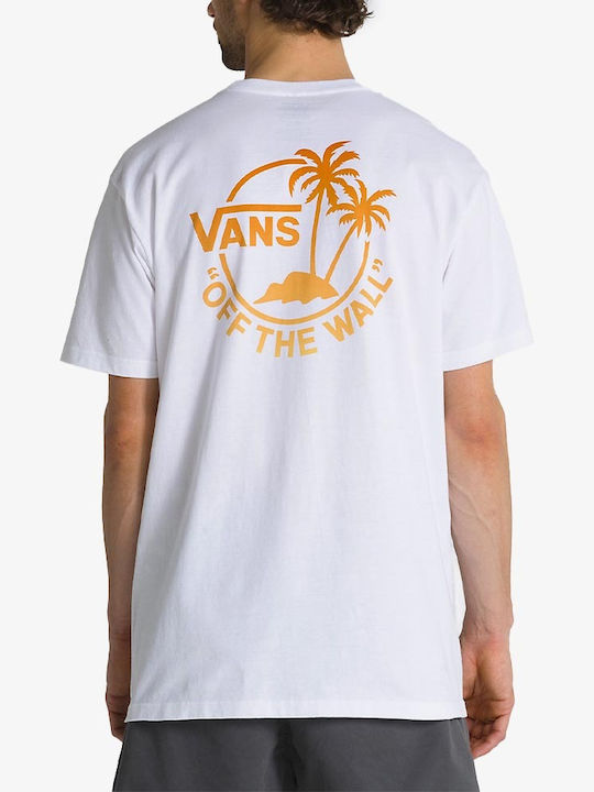 Vans Mini Dual Palm Tricou Alb