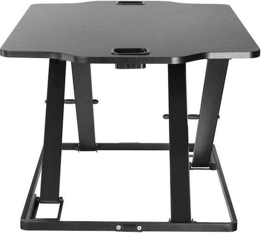 Γραφείο Gaming Ergonomic Standing SD-1 Ξύλινο Μαύρο με Μεταλλικά Πόδια & Ρυθμιζόμενο Ύψος 79.5x54x40.7εκ.