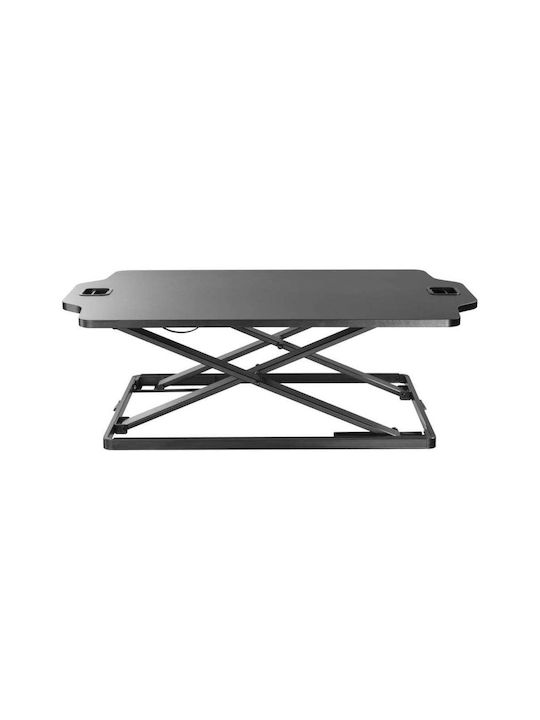 Gaming Office Ergonomic Standing SD-1 Wooden Black with Metal Legs & Adjustable Height 79.5x54x40.7cm