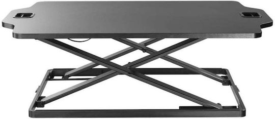 Γραφείο Gaming Ergonomic Standing SD-1 Ξύλινο Μαύρο με Μεταλλικά Πόδια & Ρυθμιζόμενο Ύψος 79.5x54x40.7εκ.
