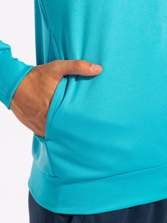 Football Tracksuit Glossy with Elastic Turquoise