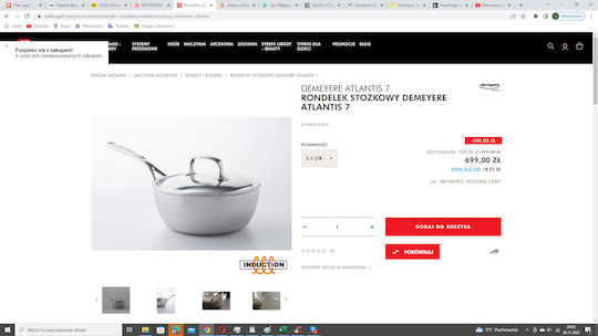 Demeyere Ηλεκτρικό Δοχείο Φαγητού Inox Γκρι 2.5lt