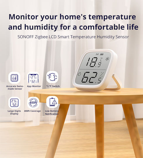 Sonoff Digital Thermometer & Hygrometer for Indoor Use
