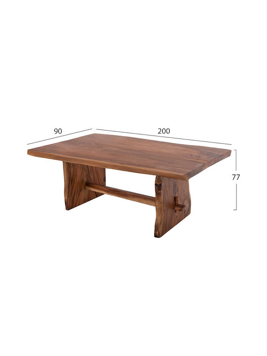 Ulyses Tisch Speisesaal aus Massivholz Physics 200x90x77cm