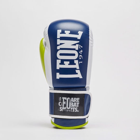 Leone 1947 Boxhandschuhe aus Synthetikleder für Kampf Blau