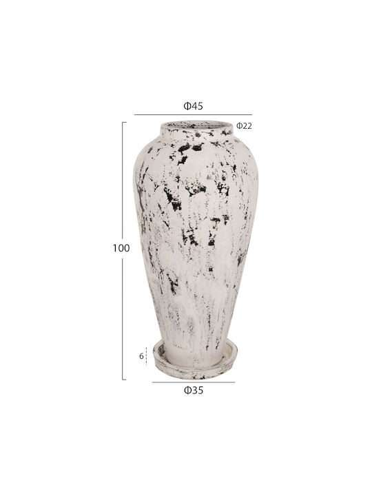 Freebox Decorative Vase Orange 26x6cm