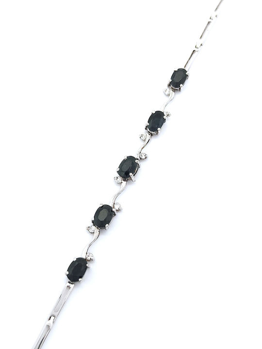 PS Silver Bracelet Chain made of Silver with Zircon