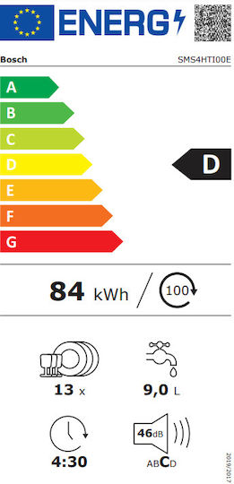 Bosch Ελεύθερο Πλυντήριο Πιάτων με Wi-Fi για 13 Σερβίτσια ExtraDry Π60xY84.5εκ. Inox