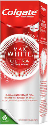 Colgate Max White Ultra Active Foam Toothpaste for Whitening 50ml