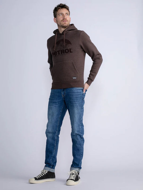Sweatshirt with Hood Brown