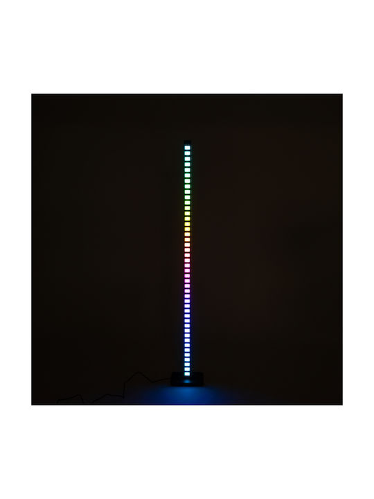 GloboStar Digicolumn LED Φωτιστικό Δαπέδου Υ122xΜ3.4εκ. με RGB Φως 960lm Μαύρο